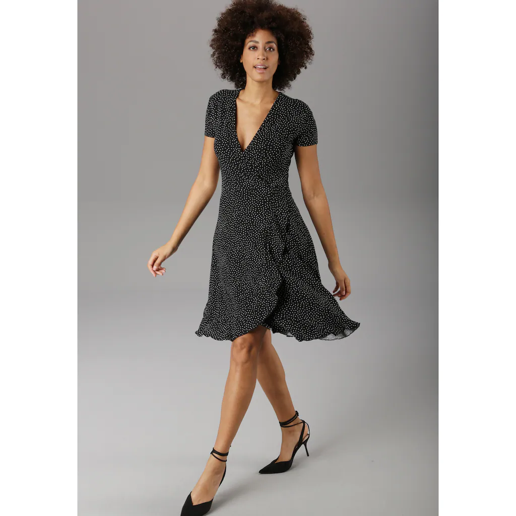 Aniston SELECTED Sommerkleid mit Volant Super Sparpreis