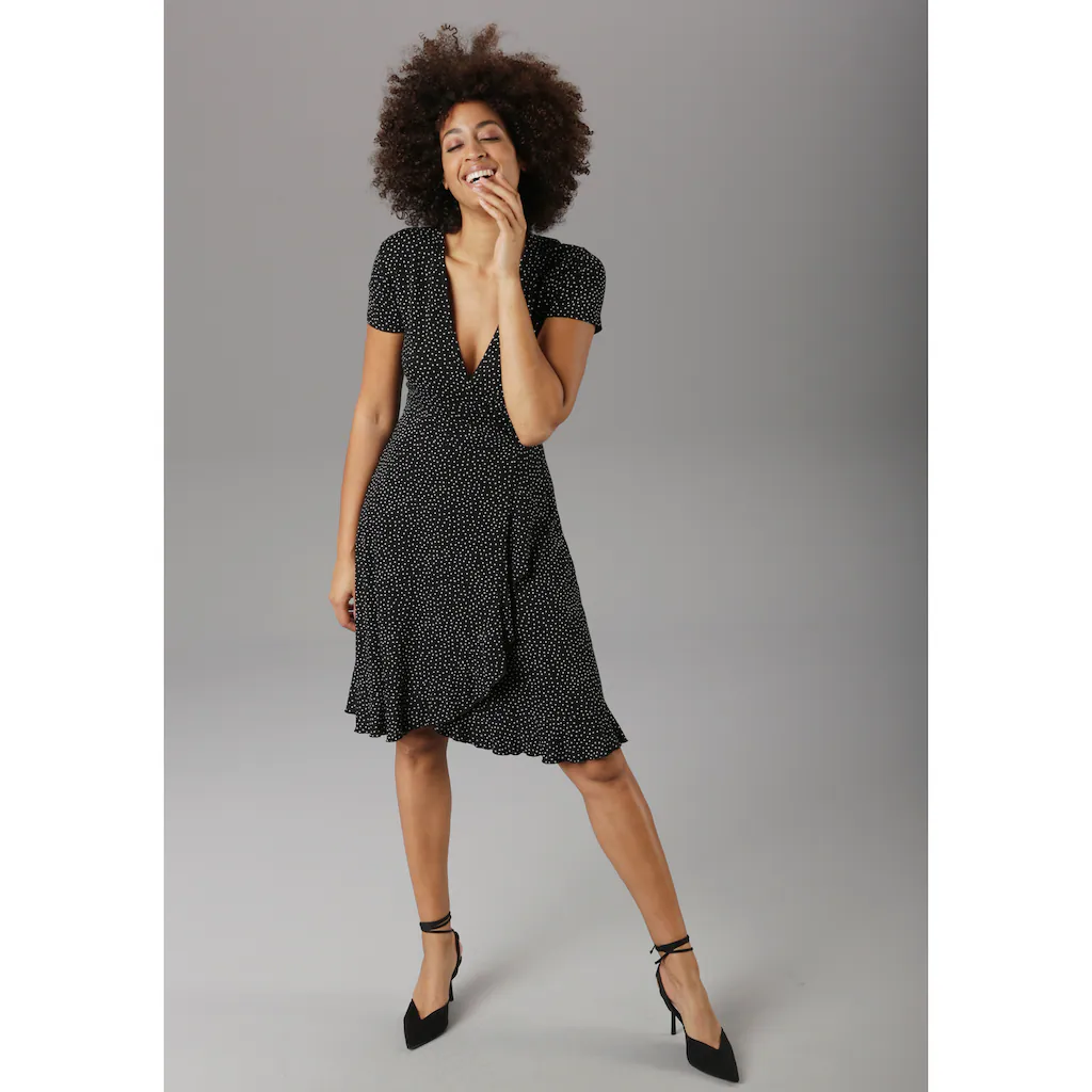 Aniston SELECTED Sommerkleid mit Volant Super Sparpreis