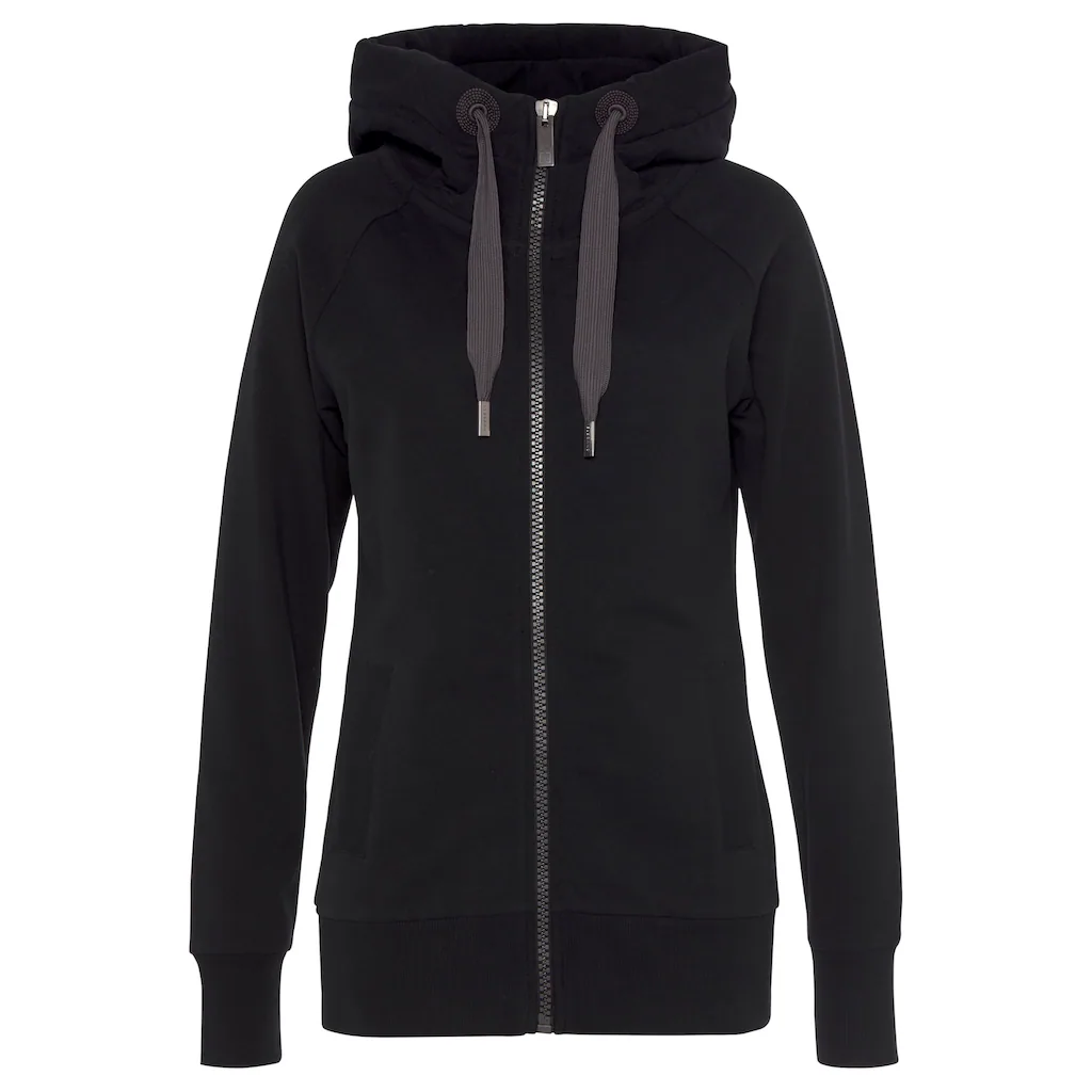 Elbsand Kapuzensweatjacke »Kria« mit Logodruck hinten lässige Freizeitjacke mit Taschen Kostenlose Rückgabe