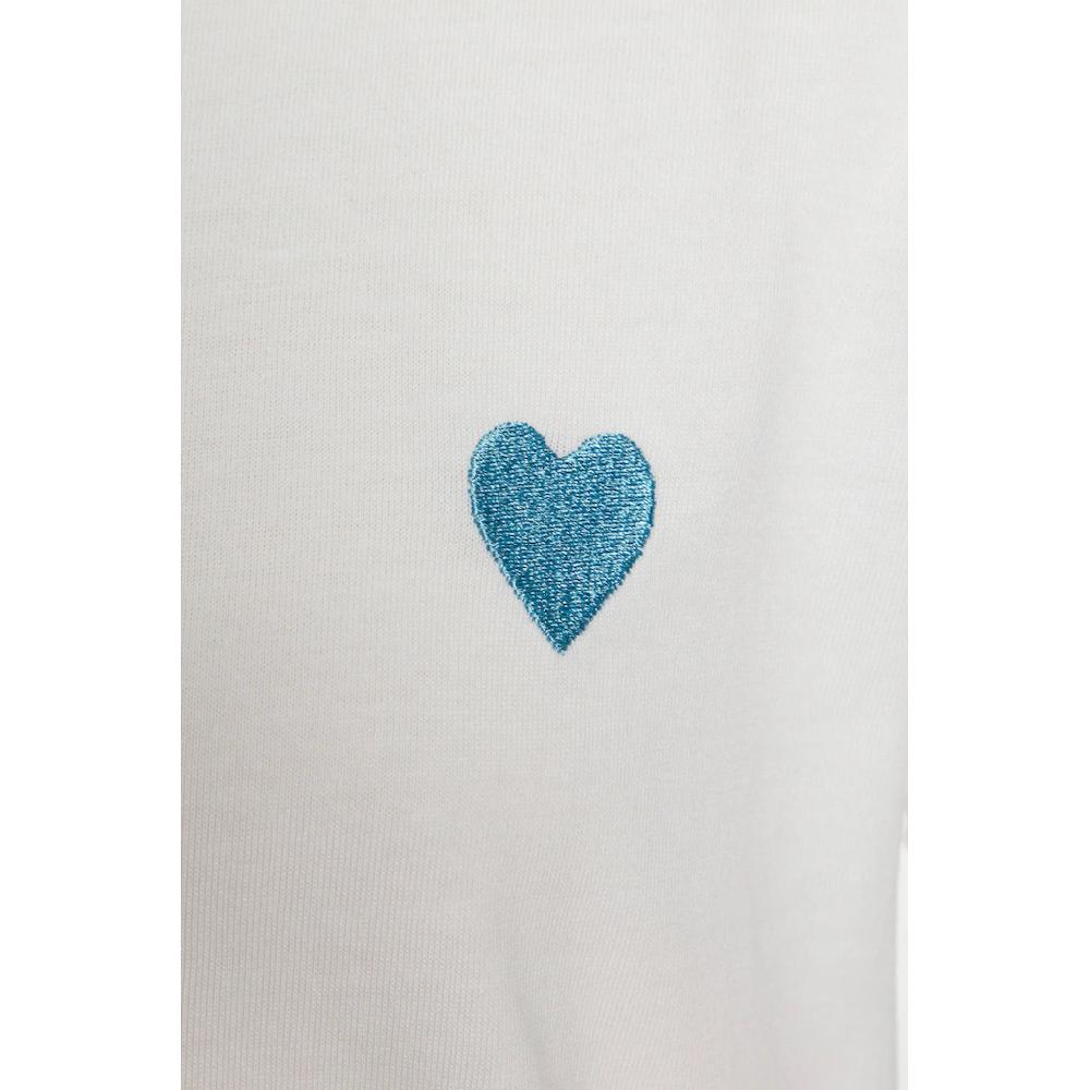 LASCANA T-Shirt mit süßer Herz-Stickerei Kurzarmshirt aus Baumwolle Bis zu 65% Rabatt