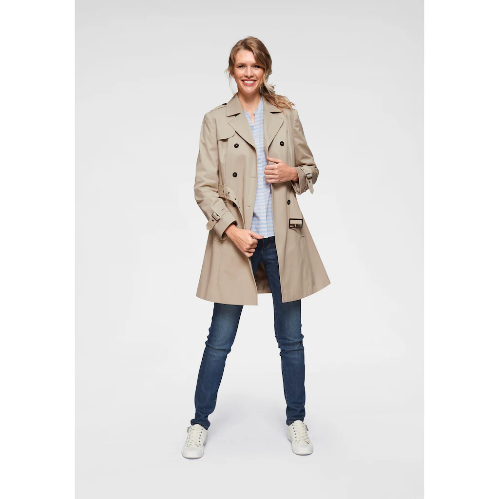 Aniston CASUAL Trenchcoat mit Gürtel zum Regulieren Sonderangebot der Fabrik