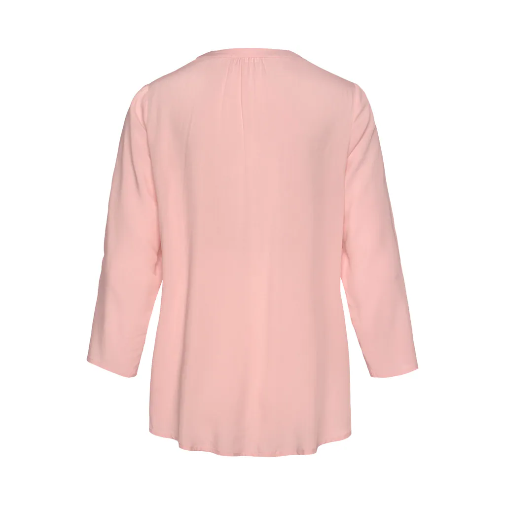 LASCANA Schlupfbluse mit 3/4-Ärmeln und Knopfleiste Damenbluse Discount Store für neue Produkte