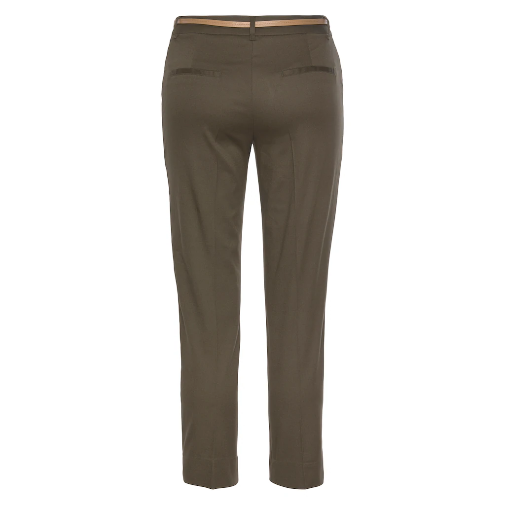 Vivance Chinohose (mit Gürtel in Lederoptik) in klassischer Basic-Form Stoffhose Business-Look zollfrei
