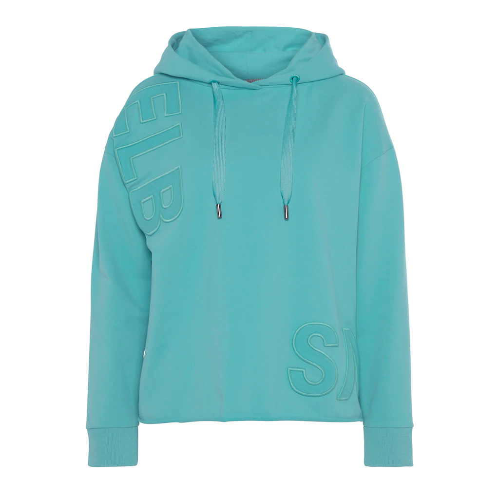 Elbsand Kapuzensweatshirt »Elgin« mit Logostickerei lockerer Hoodie aus elastischer Baumwolle Auslauf