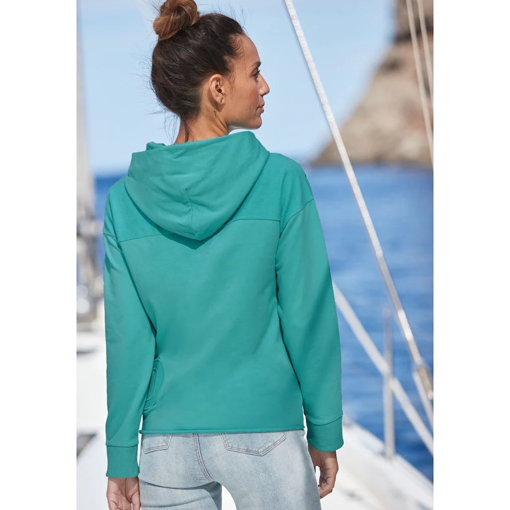 Elbsand Kapuzensweatshirt »Elgin« mit Logostickerei lockerer Hoodie aus elastischer Baumwolle Auslauf