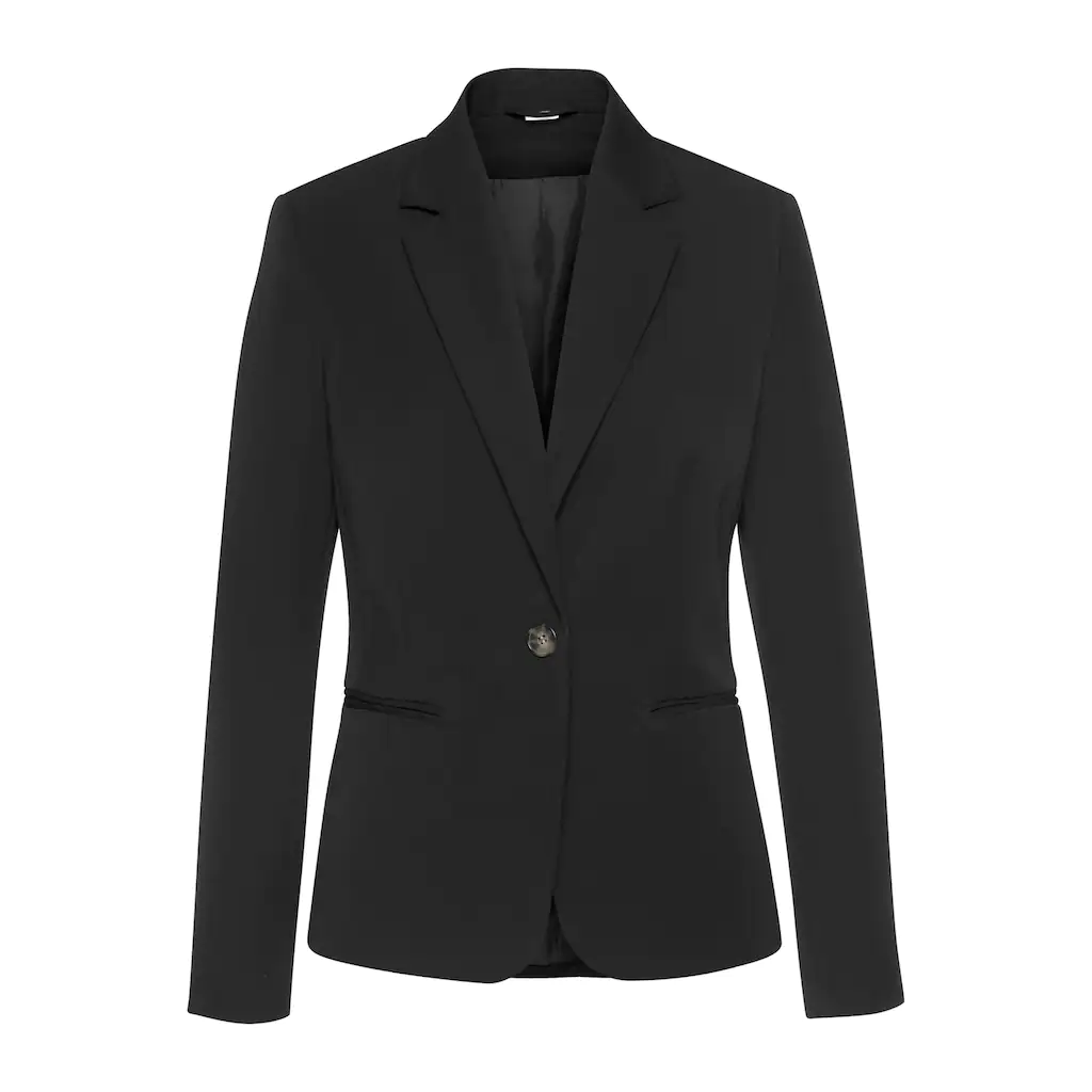 LASCANA Kurzblazer in klassischer Form taillierter Damenblazer sportlich elegant Günstiger Verkauf