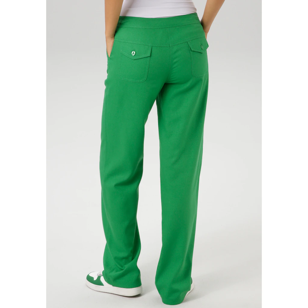 Aniston CASUAL Leinenhose mit Bindeband Günstig kaufen