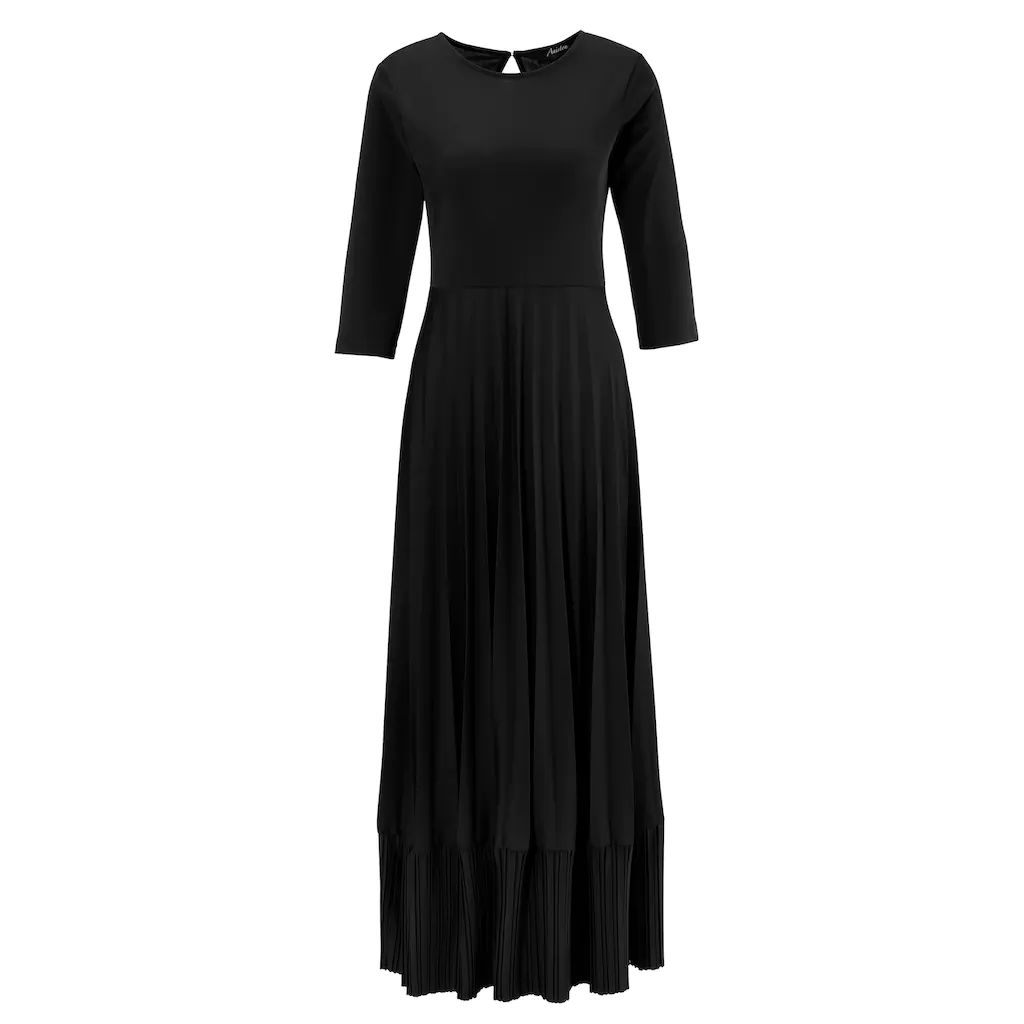 Aniston CASUAL Maxikleid Rockteil mit Volant aus Plissee Exklusivangebot