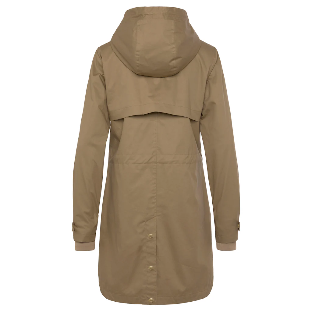 French Connection Outdoorjacke mit Kapuze Saumschlitz mit Druckknöpfen auf der Rückseite Weihnachtsangebot