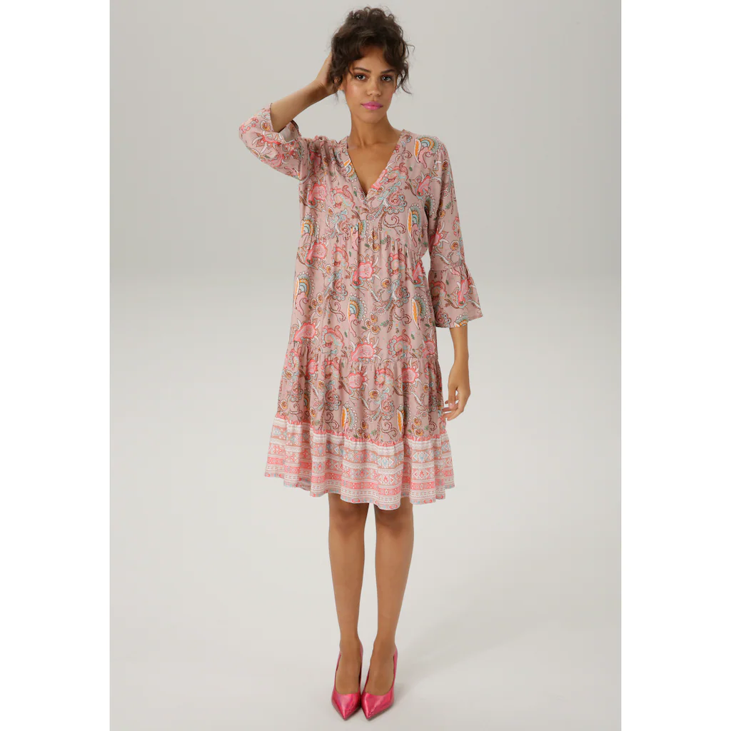 Aniston CASUAL Tunikakleid mit fantasievollem Druck Jubiläumsangebot