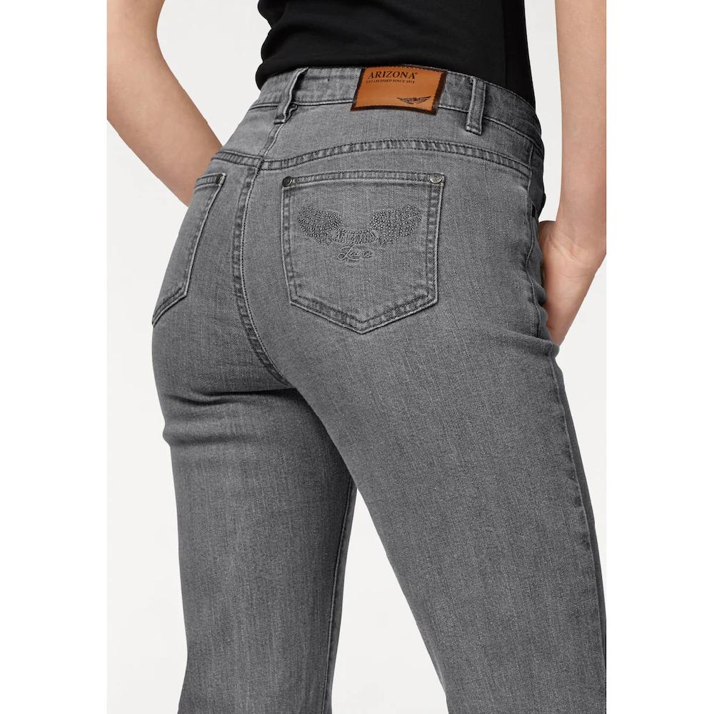 Arizona Bootcut-Jeans »Comfort-Fit« ausgestellte Beinform mit Eingrifftaschen High-Waist Sonderangebote