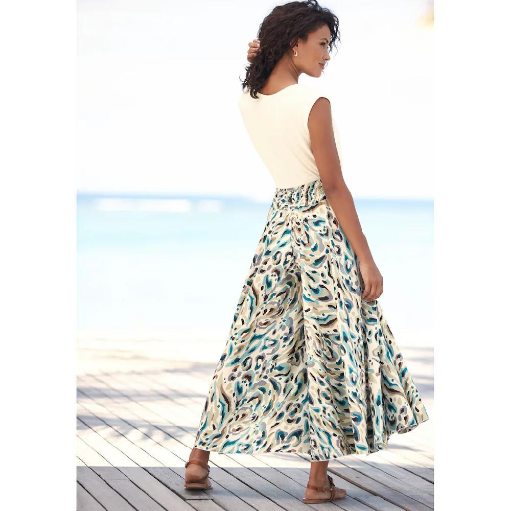 LASCANA Hosenrock mit Alloverdruck Culotte extraweites Bein Riesige Ersparnisse