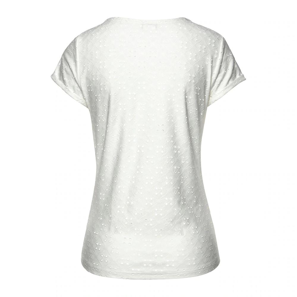 LASCANA Strandshirt mit Lochstickerei T-Shirt Kurzarmshirt Basic VIP-Rabatte