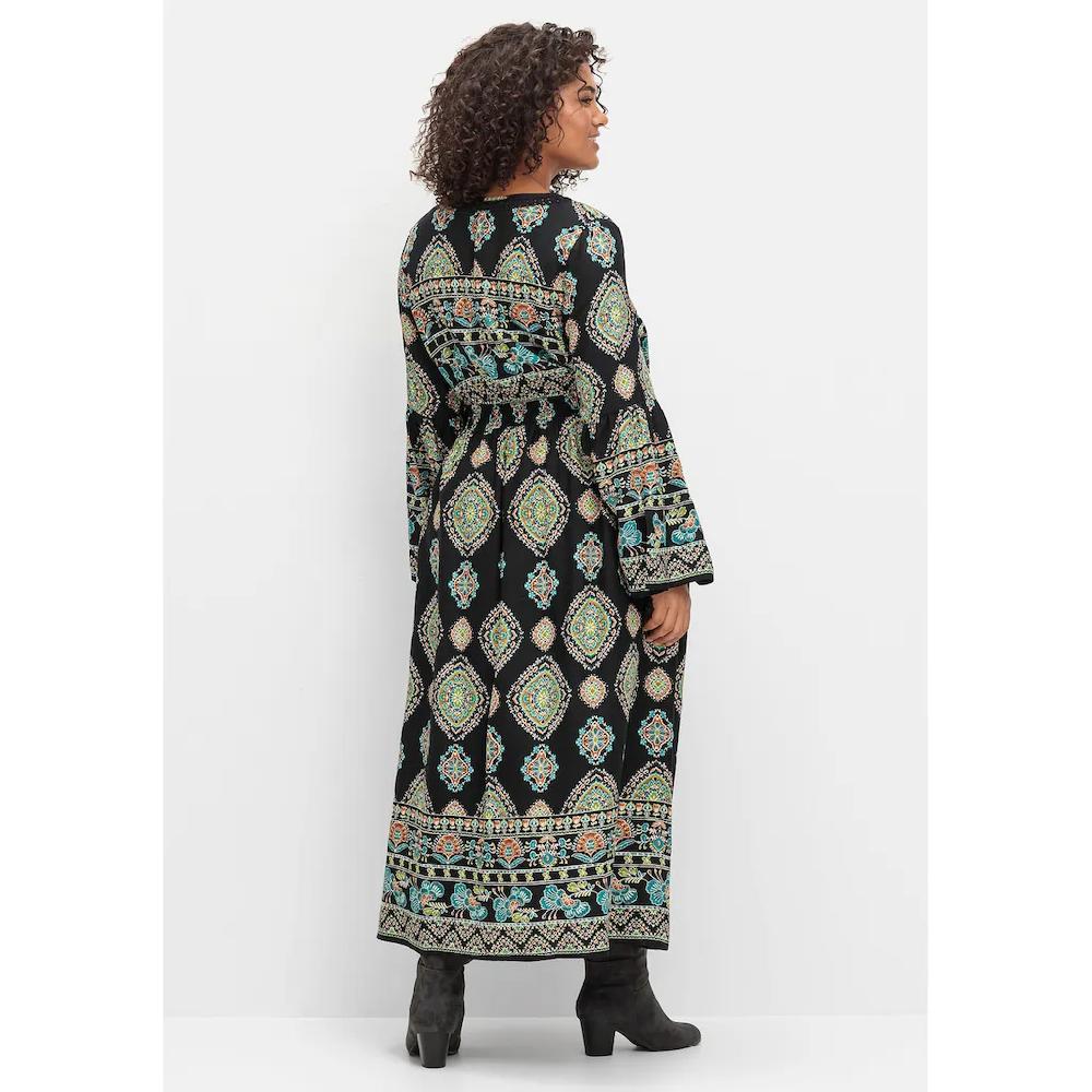 sheego by Joe Browns Maxikleid »Große Größen« im Boho-Stil mit Trompetenärmeln Tiefpreis