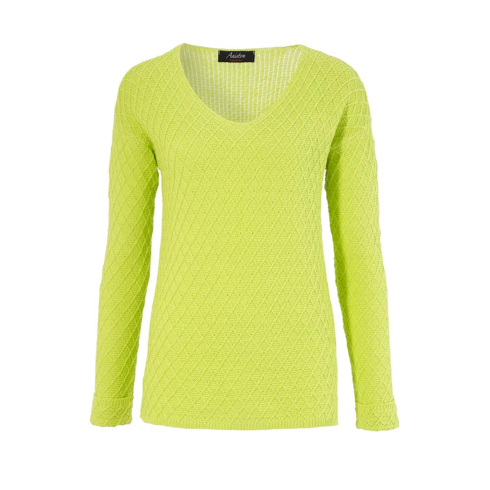 Aniston CASUAL V-Ausschnitt-Pullover im trendigen Mustermix Begrenzte Freigabe