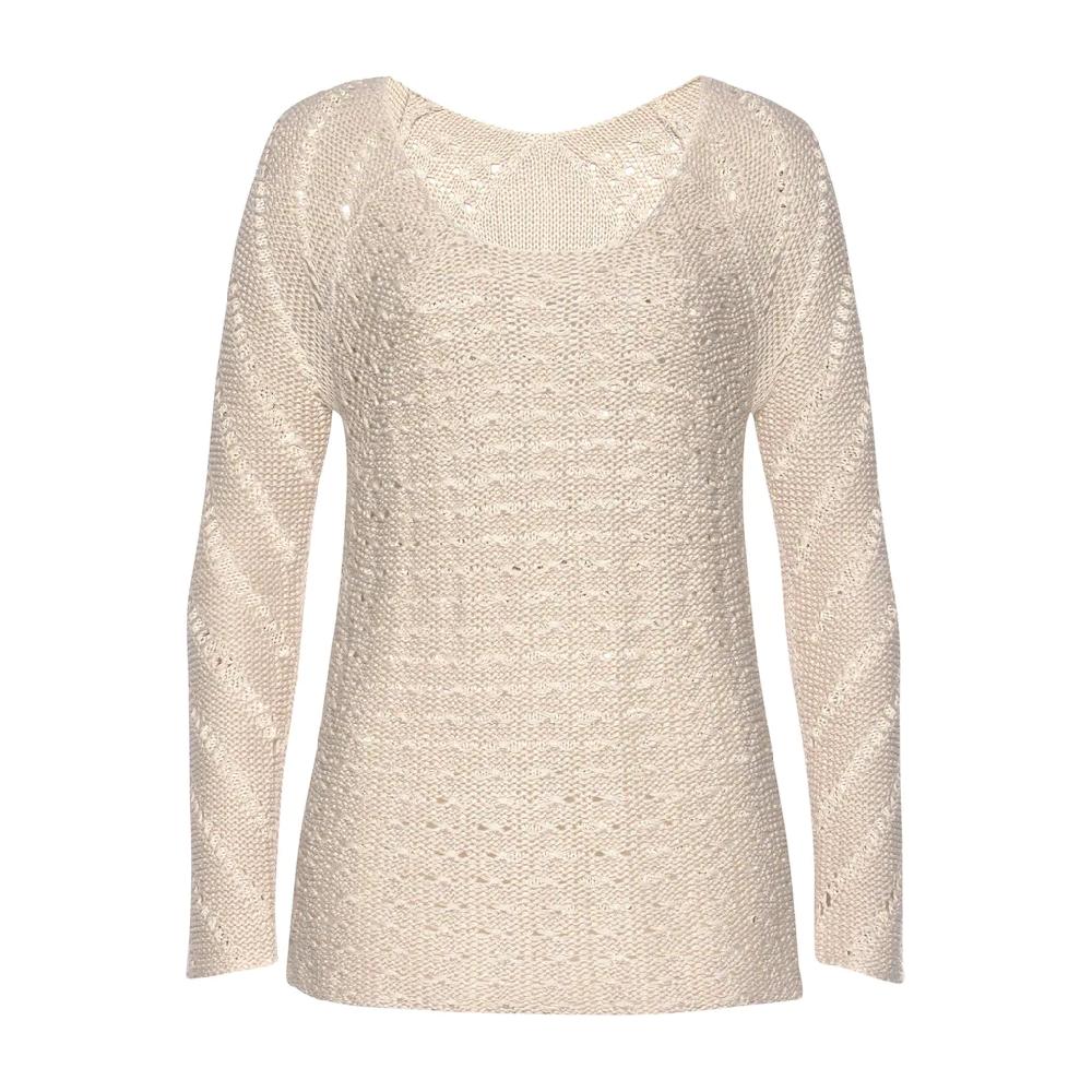 LASCANA Ajourpullover mit tollem Lochstrickmuster Strandpullover leicht transparent Bis zu 50% Rabatt