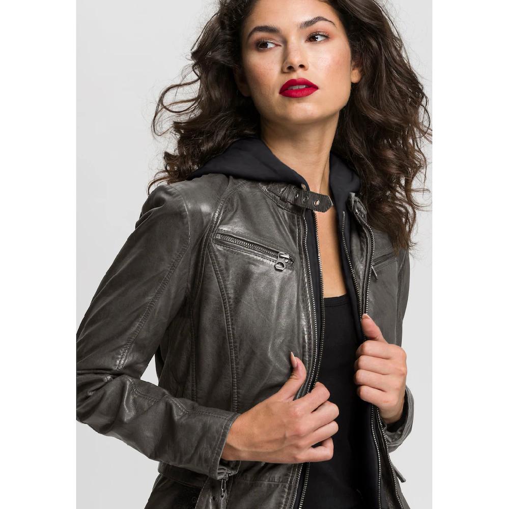 Mauritius Ledermantel »BENTE2« (mit Gürtel) lange Lederjacke mit Gürtel & abnehmbarem Kapuzen-Inlay Bis zu 65% Rabatt