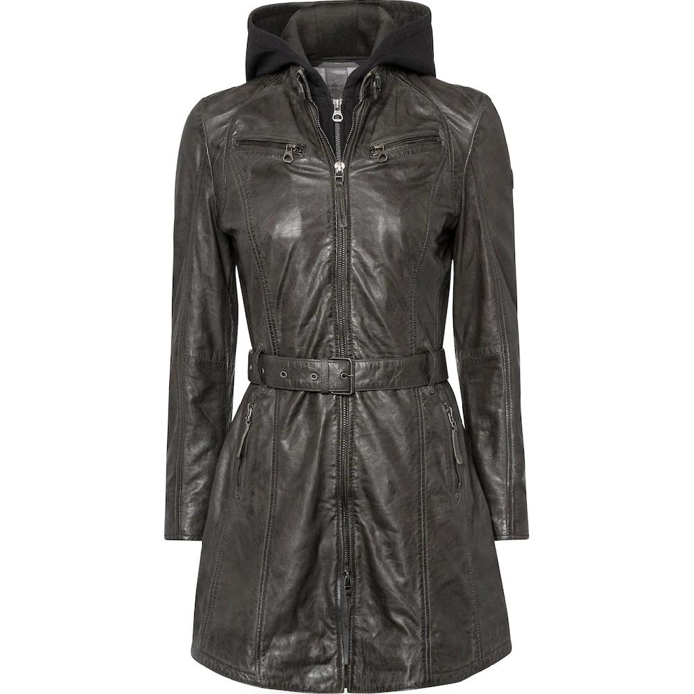 Mauritius Ledermantel »BENTE2« (mit Gürtel) lange Lederjacke mit Gürtel & abnehmbarem Kapuzen-Inlay Bis zu 65% Rabatt