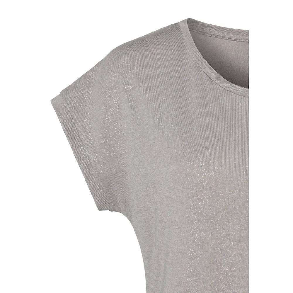 Vivance Rundhalsshirt »mit dezentem Glitzerdruck« aus weicher Viskose-Qualität Bis zu 55% Rabatt