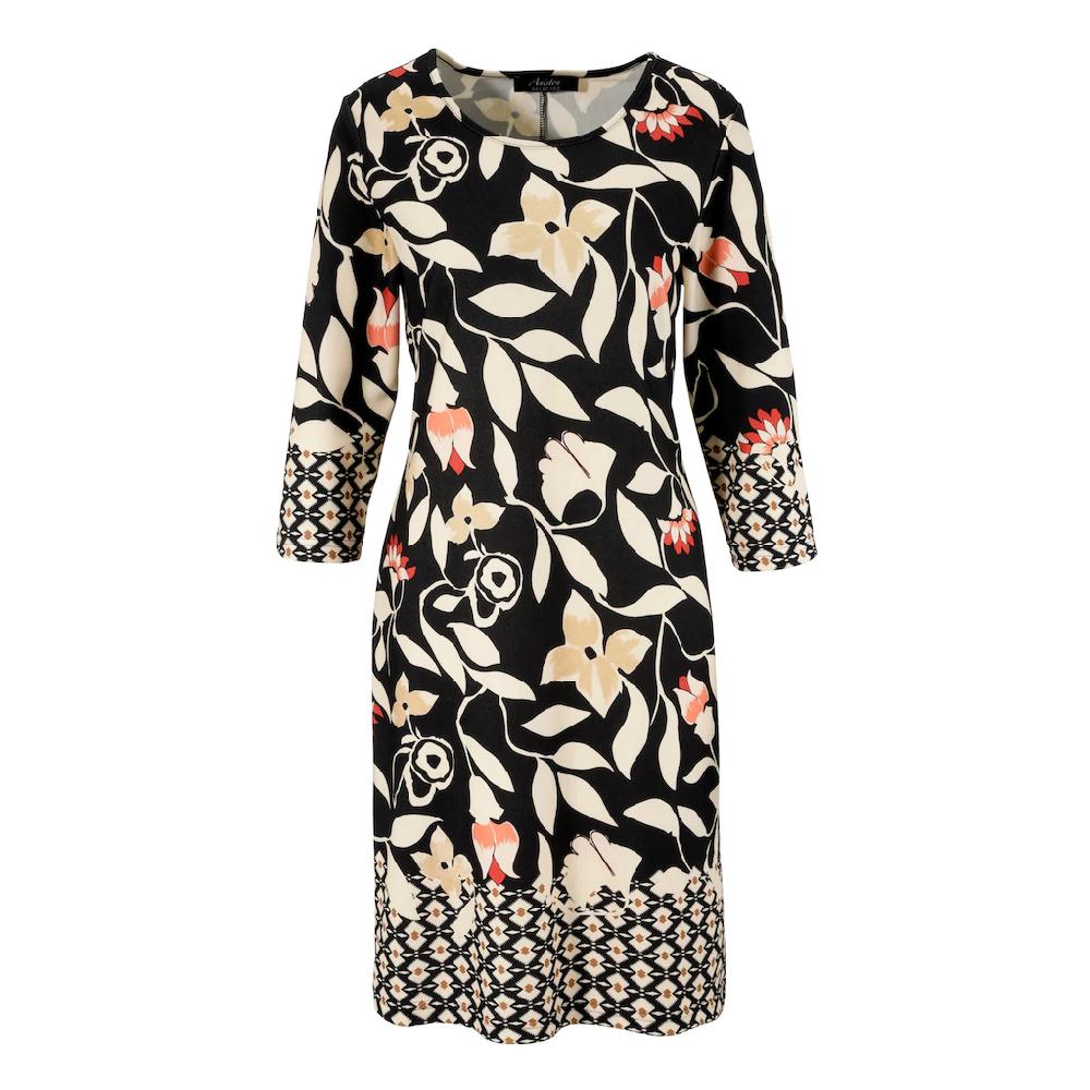 Aniston SELECTED Jerseykleid mit gemusterten Bordüren Online