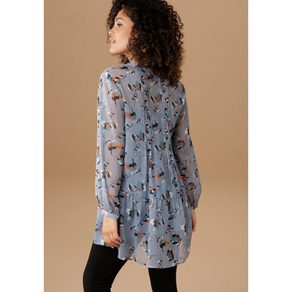 Aniston SELECTED Longbluse mit dekorativer Biesenverzierung Auslauf