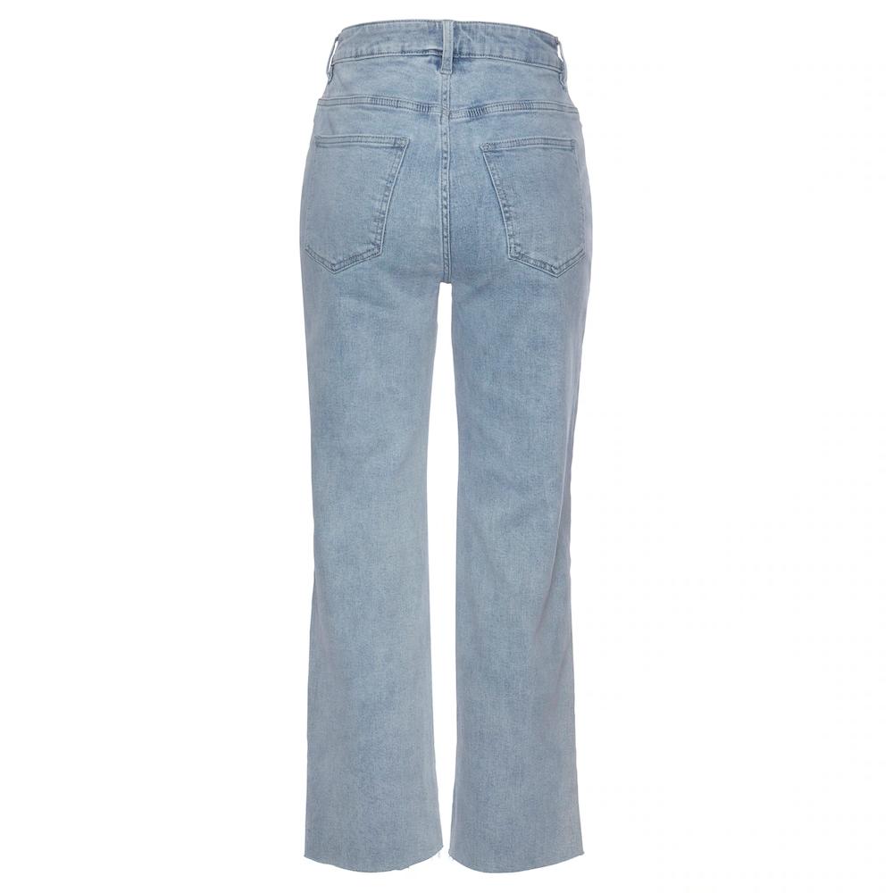 Buffalo Weite Jeans mit leicht ausgefranstem Beinabschluss Culotte Jeans in 7/8-Länge im Angebot