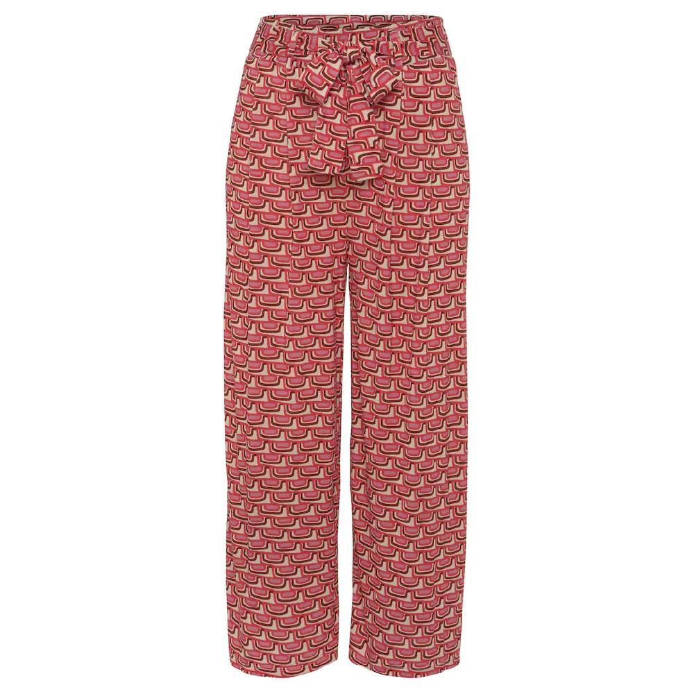 Vivance Culotte (mit Bindegürtel) mit Retroprint leichte Jerseyhose Sommerhose Schlussverkauf