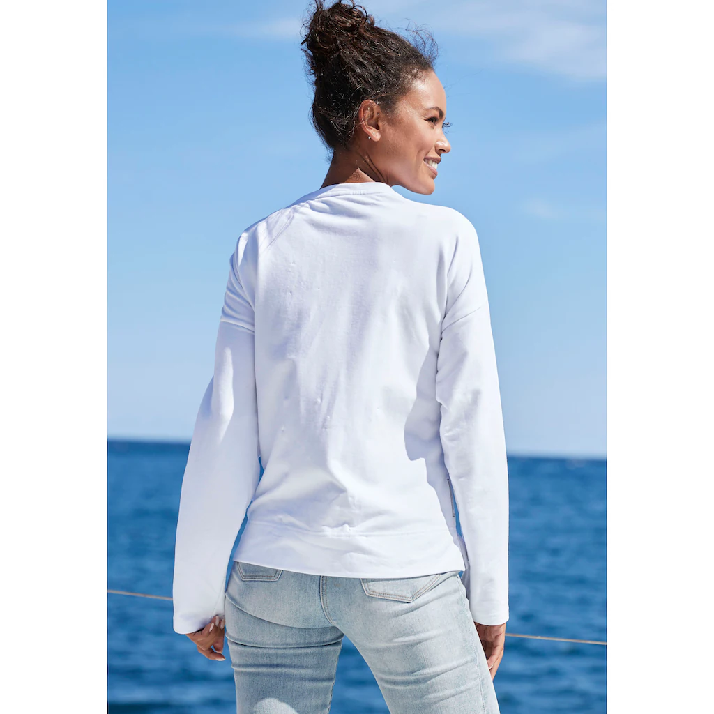 Elbsand Sweatshirt »Aliisa« mit Logodruck vorne Basic-Passform sportlich-casual Meist gekauft