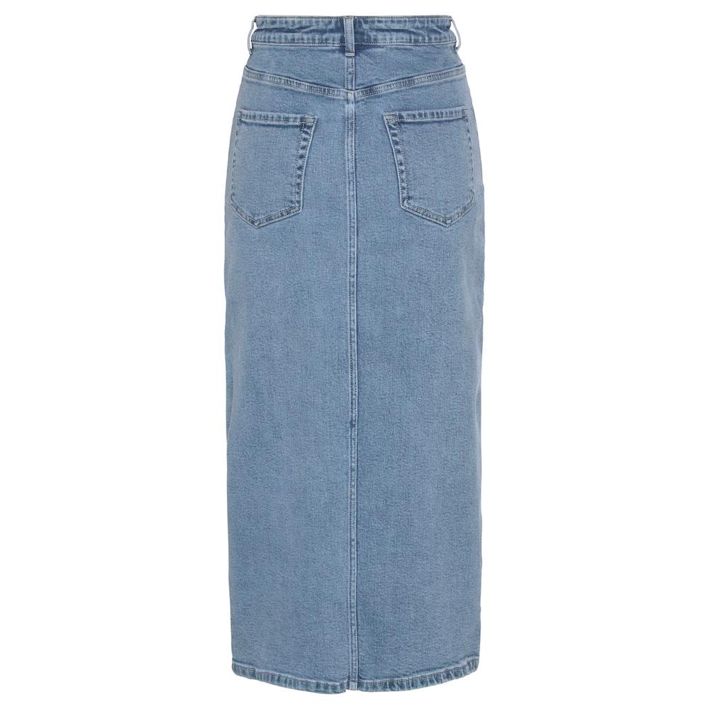 Buffalo Jeansrock in modischer Midilänge elastischer Denimrock mit Schlitz Sommerrock Limitierter Zeitrabatt