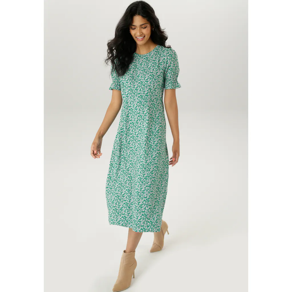 Aniston SELECTED Sommerkleid mit Blümchendruck - NEUE KOLLEKTION Fabrik Onlineshop