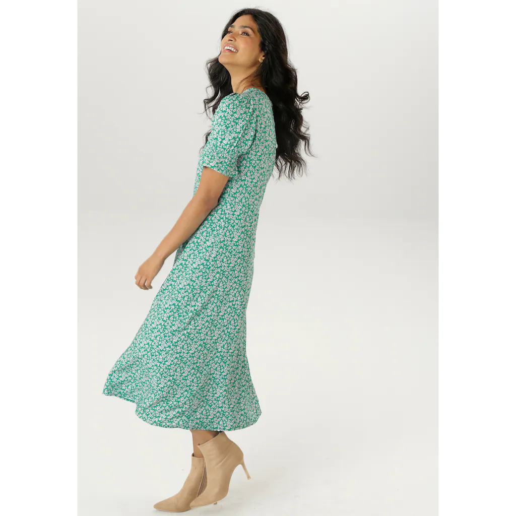 Aniston SELECTED Sommerkleid mit Blümchendruck - NEUE KOLLEKTION Fabrik Onlineshop