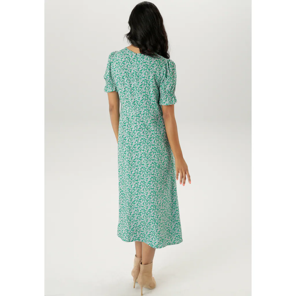 Aniston SELECTED Sommerkleid mit Blümchendruck - NEUE KOLLEKTION Fabrik Onlineshop