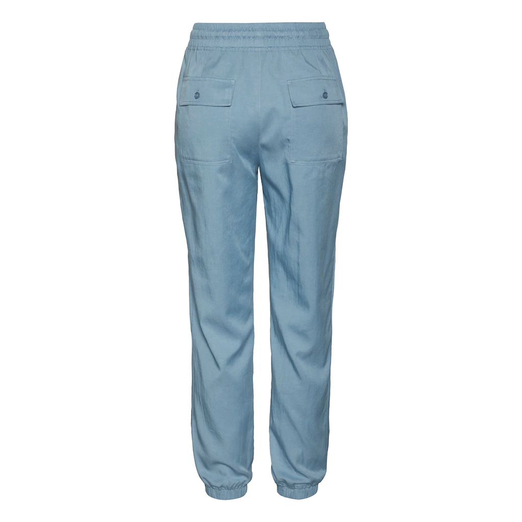 LASCANA Schlupfhose aus Webware elastische Stoffhose mit Taschen Günstig kaufen