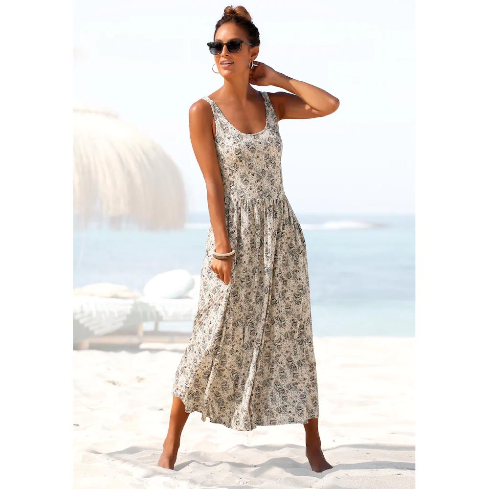 Vivance Midikleid mit Blümchenprint luftiges Sommerkleid Strandkleid Flash Sale