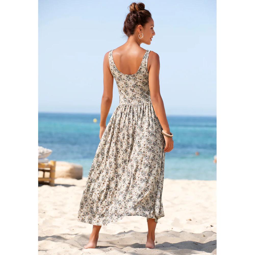 Vivance Midikleid mit Blümchenprint luftiges Sommerkleid Strandkleid Flash Sale