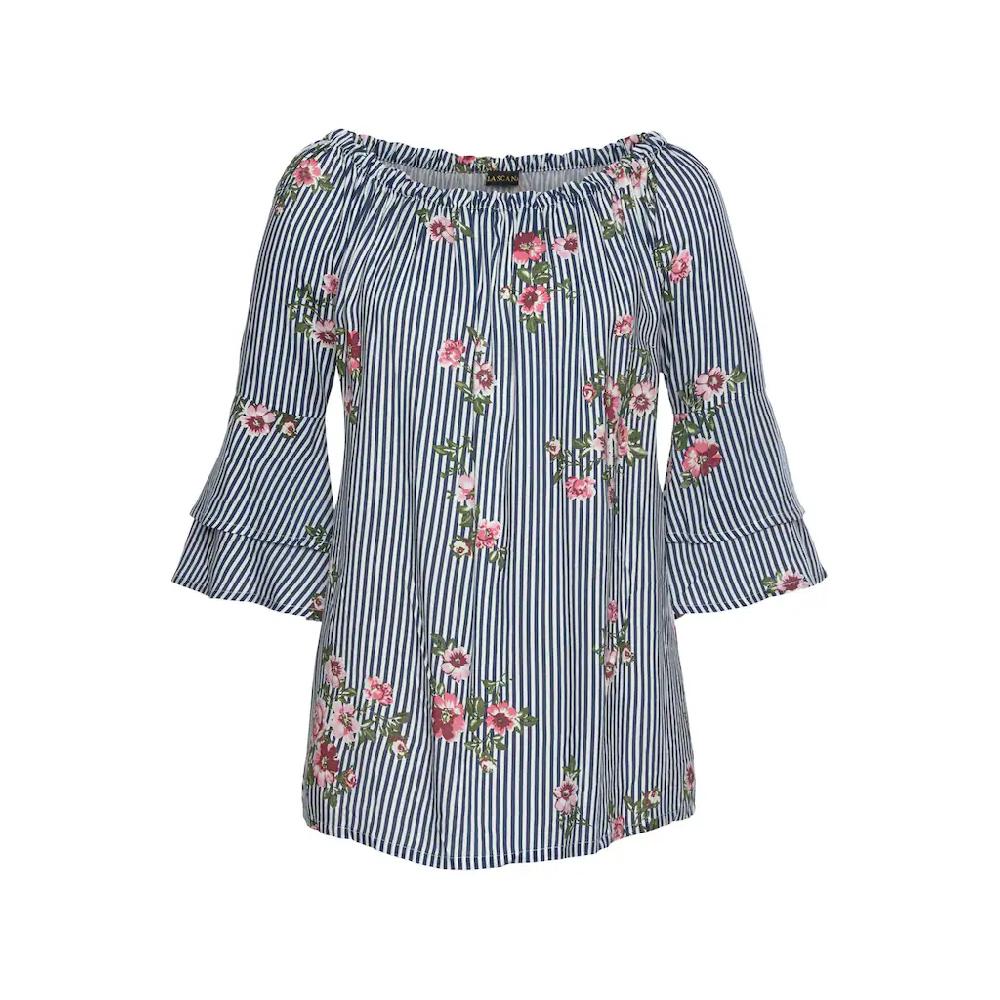 LASCANA Carmenbluse mit modischem Druck Osterangebot