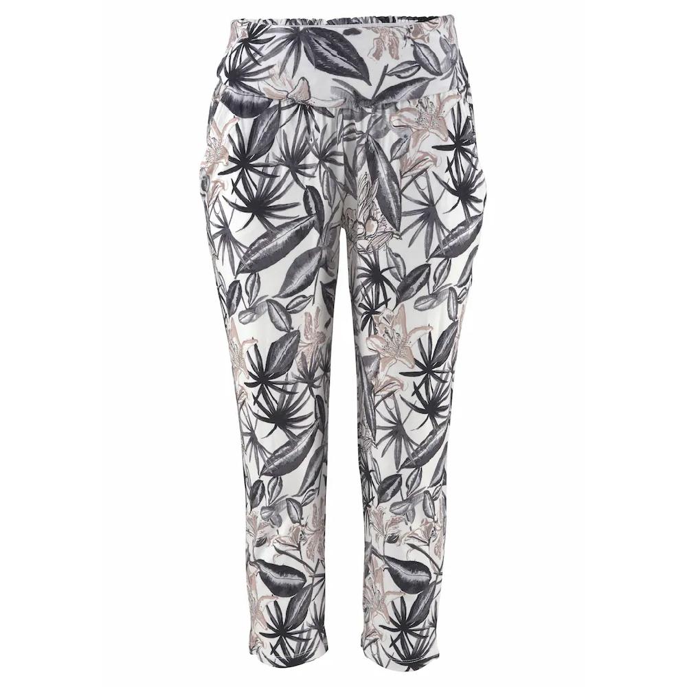 Buffalo Jerseyhose mit Alloverdruck und Taschen 7/8-Hose Stoffhose elastisch Vatertagsangebot