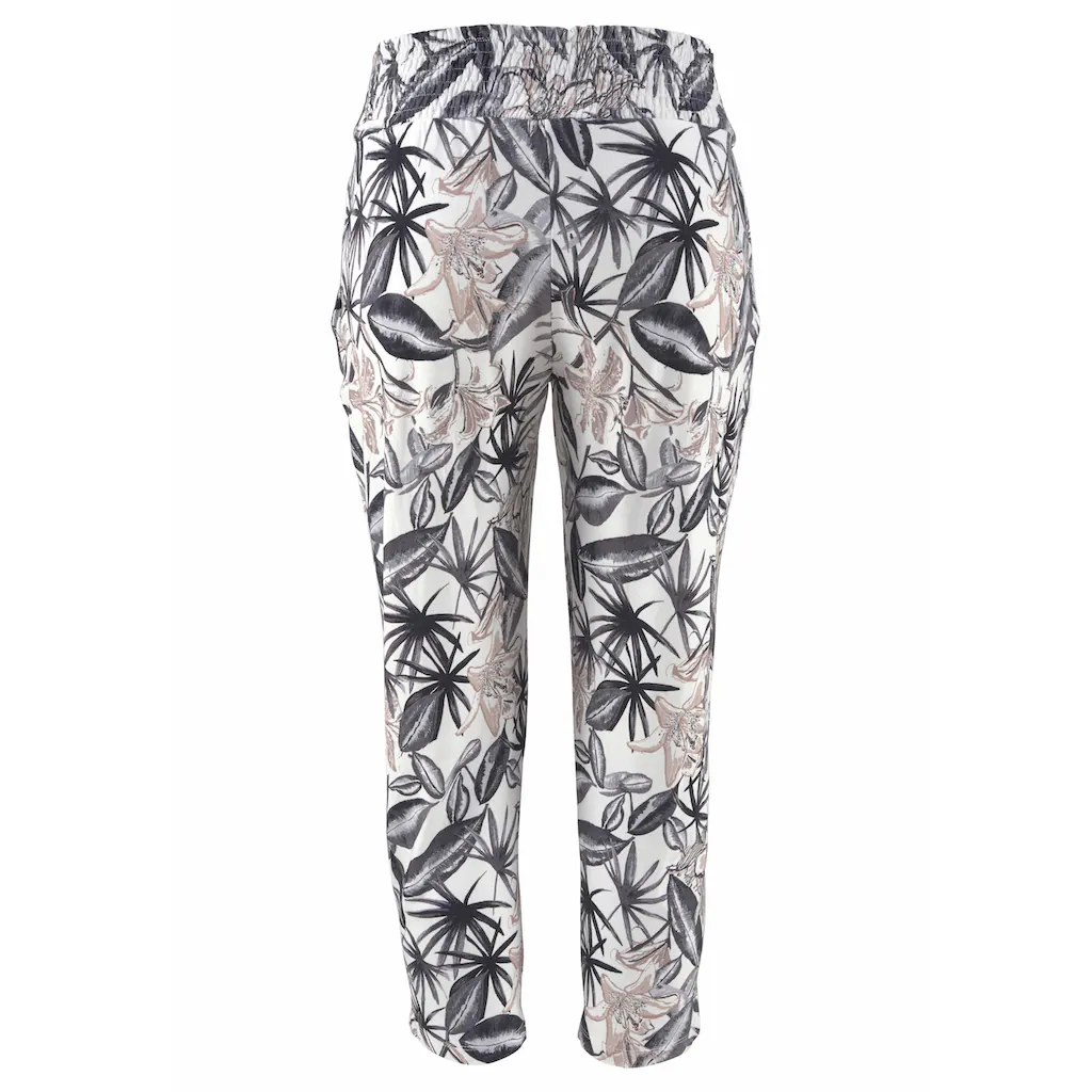 Buffalo Jerseyhose mit Alloverdruck und Taschen 7/8-Hose Stoffhose elastisch Vatertagsangebot