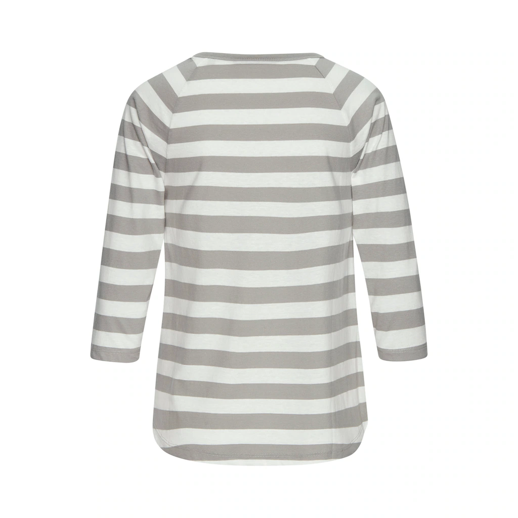 Elbsand 3/4-Arm-Shirt mit Streifen Rundhalsausschnitt Jerseyshirt Sonderangebote