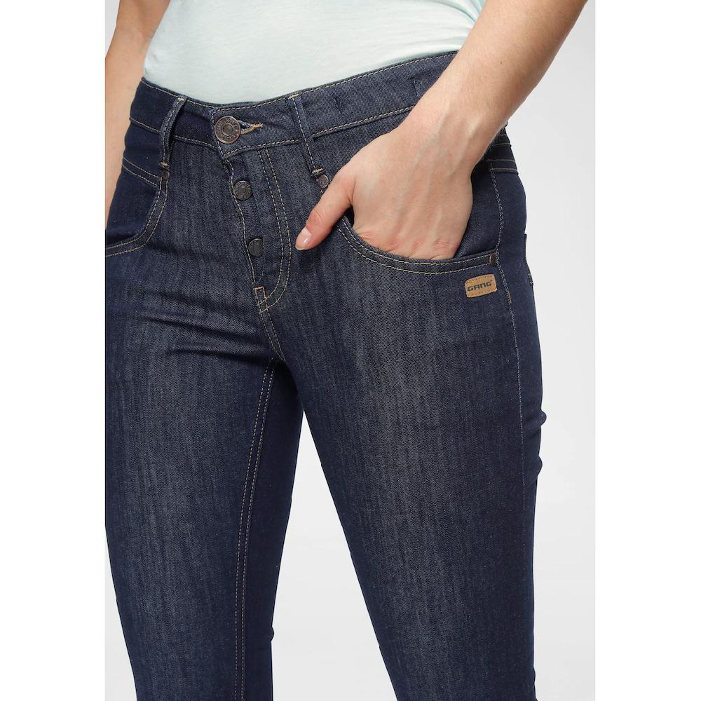 GANG Skinny-fit-Jeans »94MEDINA« mit stylischer halb offener Knopfleiste Kostenlose Rückgabe