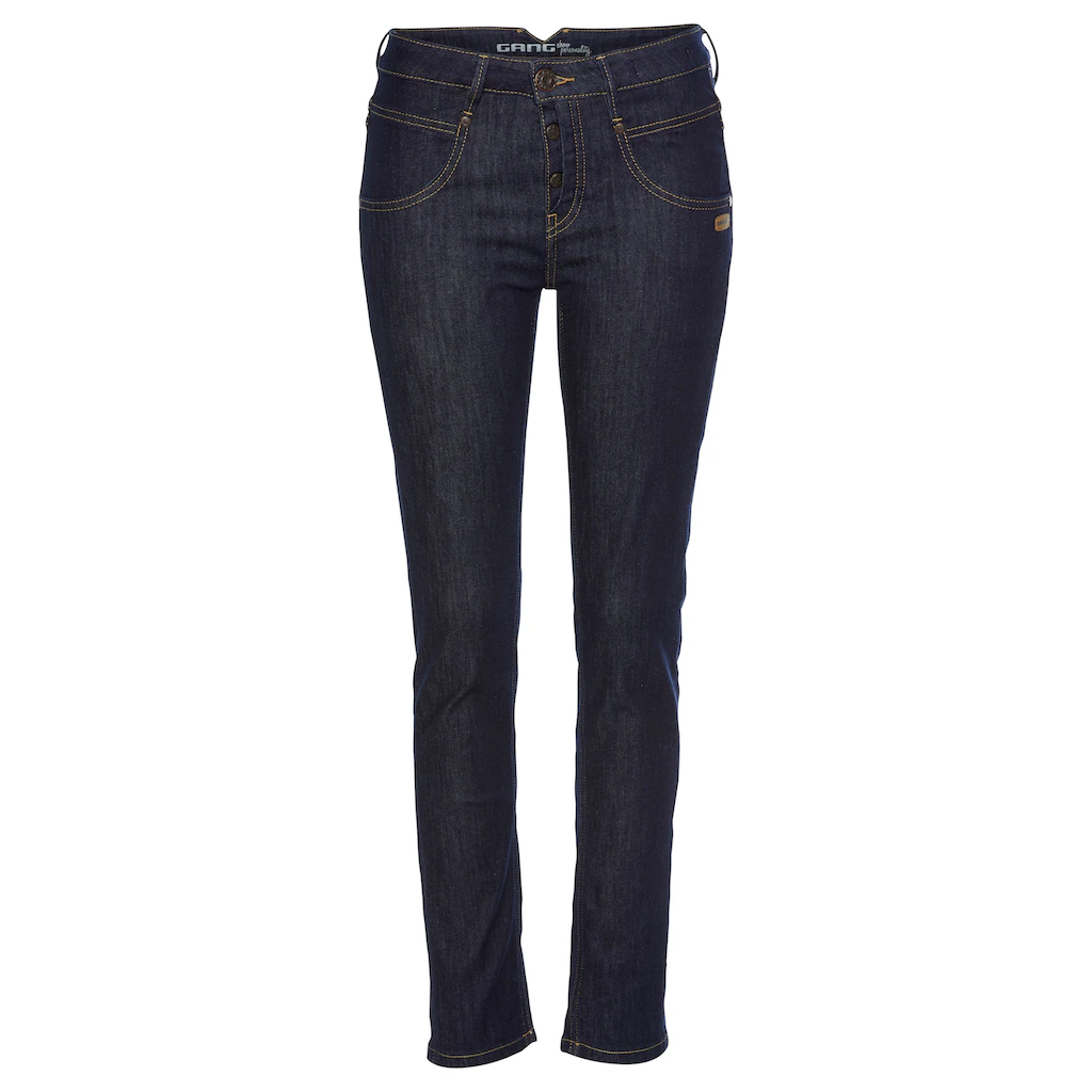 GANG Skinny-fit-Jeans »94MEDINA« mit stylischer halb offener Knopfleiste Kostenlose Rückgabe