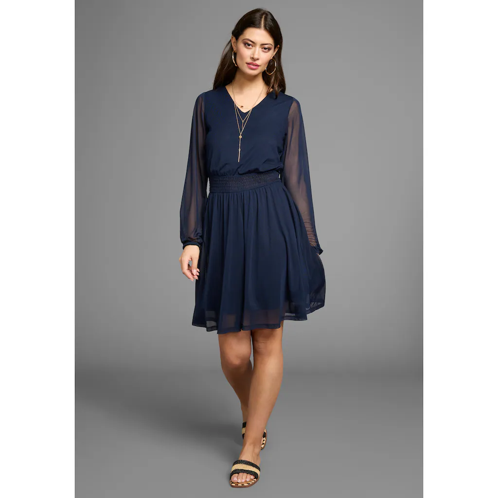 Laura Scott Meshkleid mit Smok-Einsatz - NEUE KOLLEKTION Begrenzte Freigabe