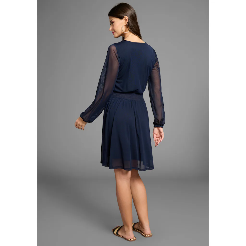 Laura Scott Meshkleid mit Smok-Einsatz - NEUE KOLLEKTION Begrenzte Freigabe