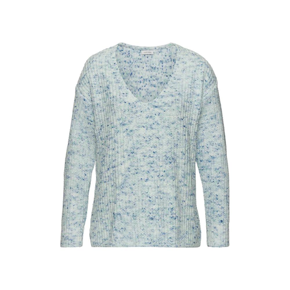 Buffalo V-Ausschnitt-Pullover aus weichem Chenille Strickpullover kuschelig weich Pastell Sonderangebot der Fabrik