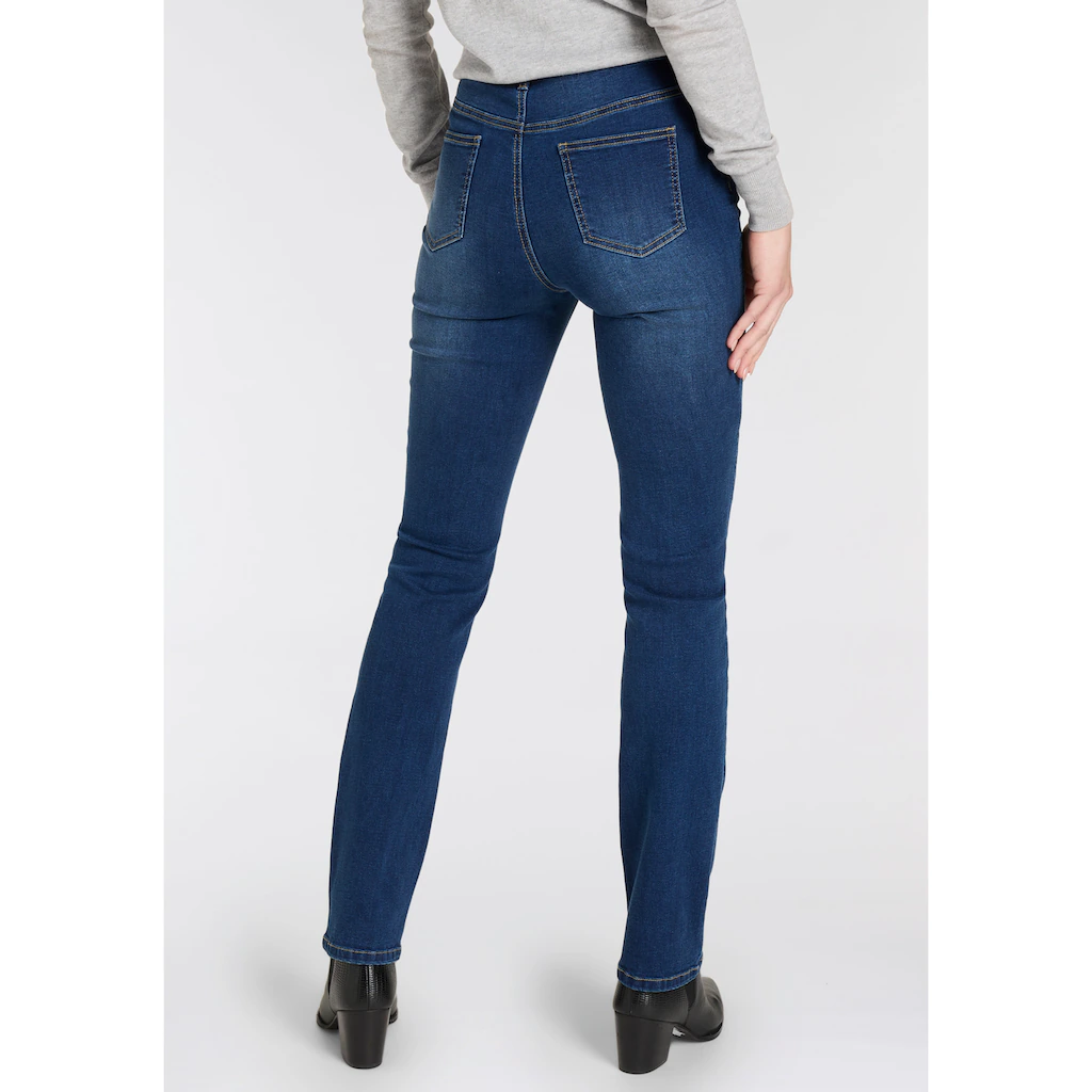 Arizona Gerade Jeans »Ultra-Stretch« normale Passform Comfort Fit Used-Look-Waschung Discount Store für neue Produkte