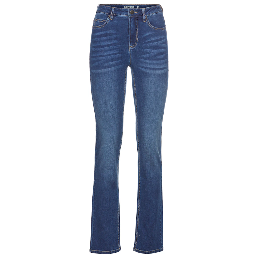 Arizona Gerade Jeans »Ultra-Stretch« normale Passform Comfort Fit Used-Look-Waschung Discount Store für neue Produkte