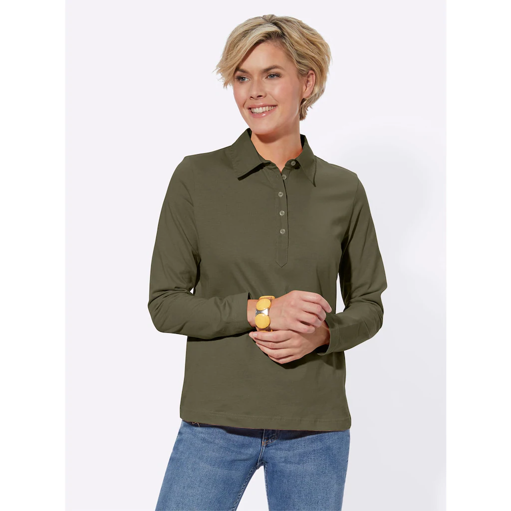Casual Looks Langarm-Poloshirt »Poloshirt« (1 tlg.) zollfrei