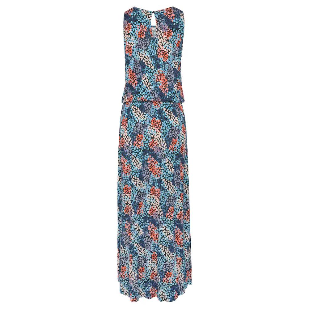 s.Oliver Maxikleid mit Tupfenprint und Schlitz weiches Jerseykleid Sommerkleid 50% Rabatt für begrenzte Zeit