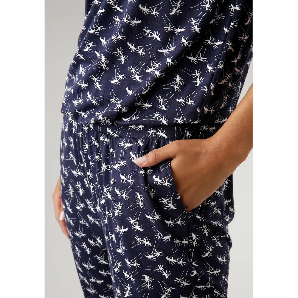 Aniston SELECTED Jumpsuit mit Palmen bedruckt Verkauf