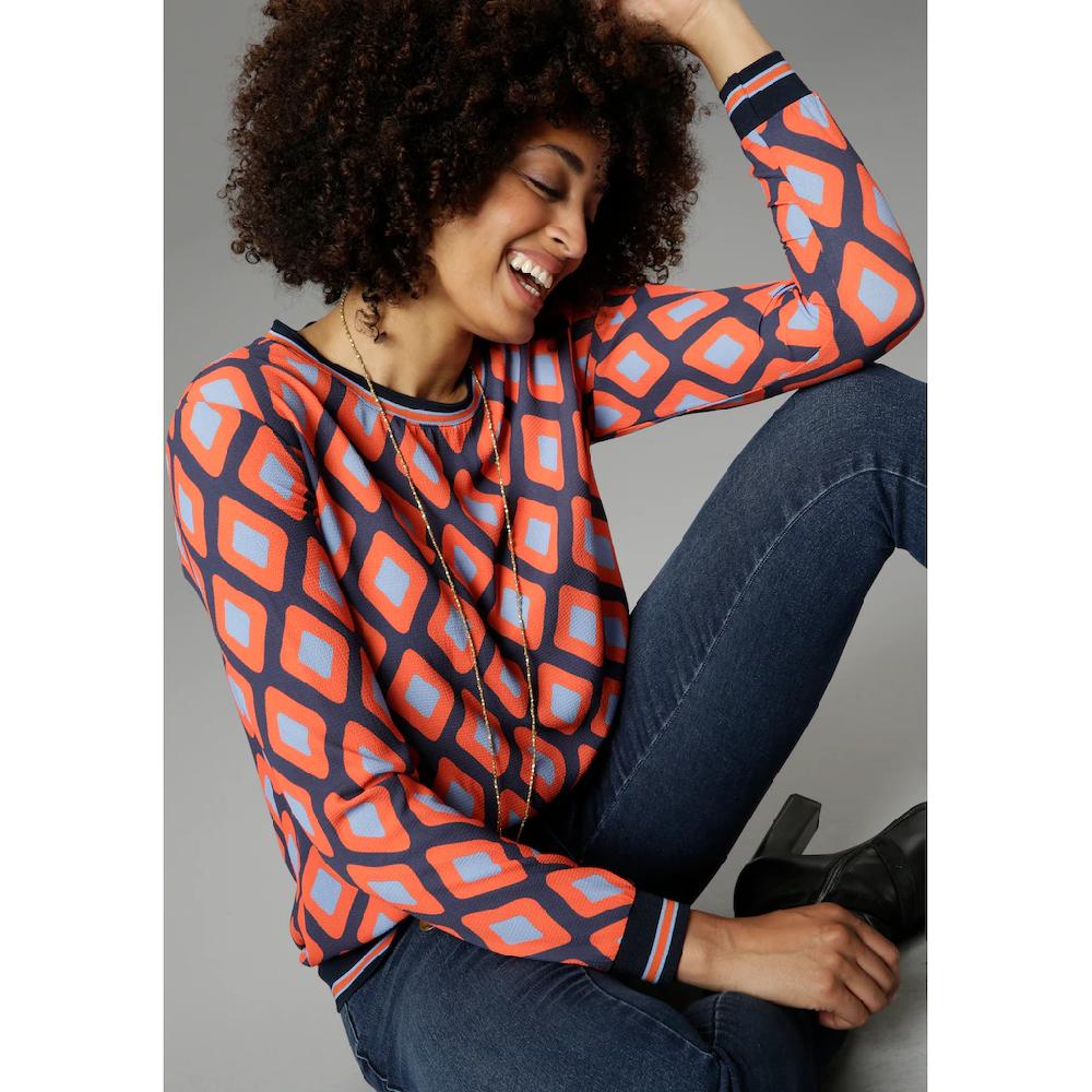 Aniston SELECTED Shirtbluse mit sportiven Bündchen Hotsell